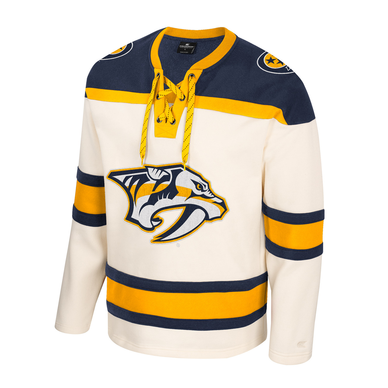 Nashville Predators Colosseum Mens Uncle Jimmy Crew Jersey