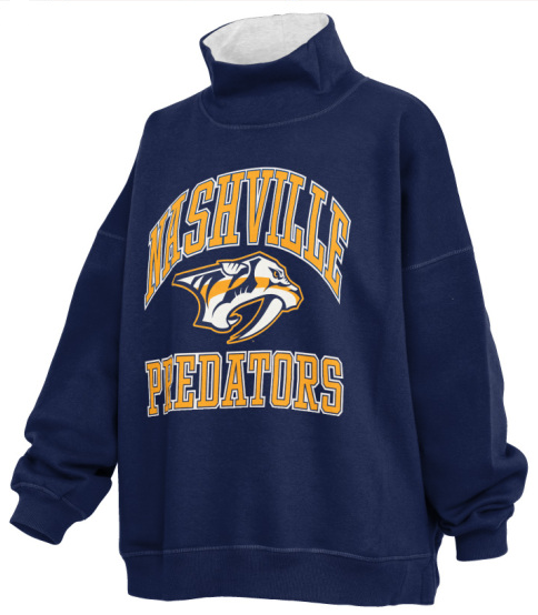 Nashville Predators Pressbox Womens Echo Crew Sweatshirt