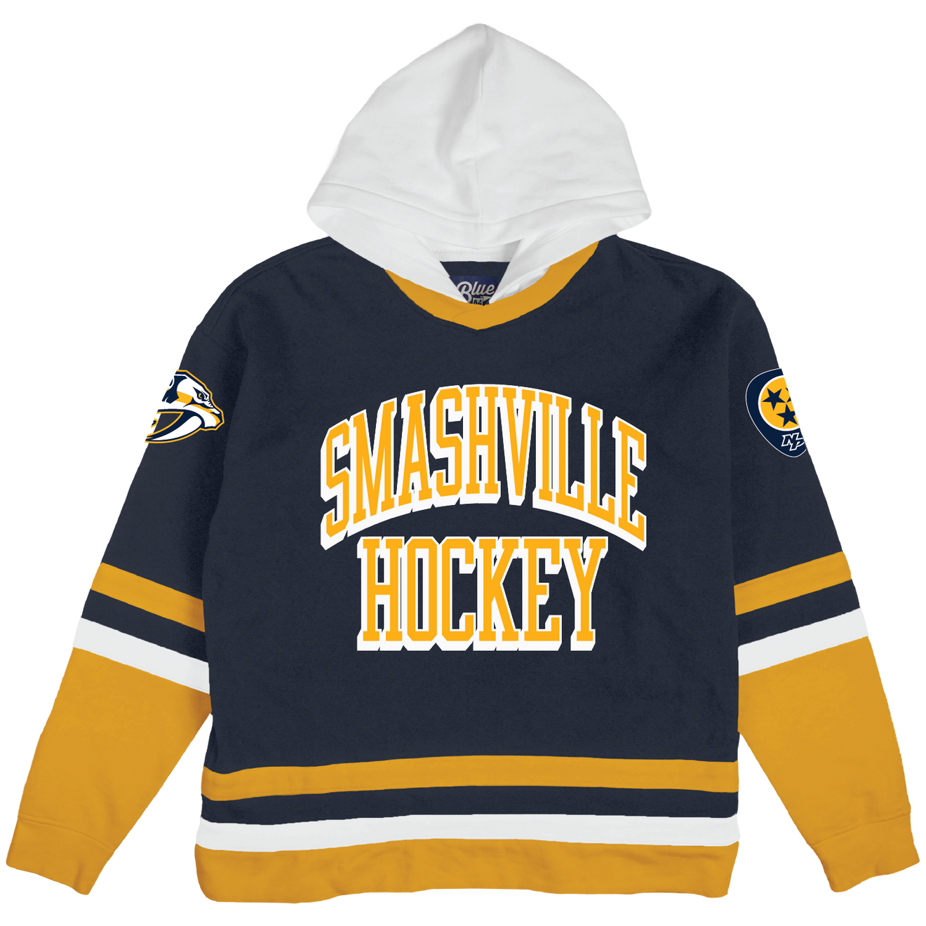 NASHVILLE PREDATORS BLUE84 MENS MORIKAWA HOODIE
