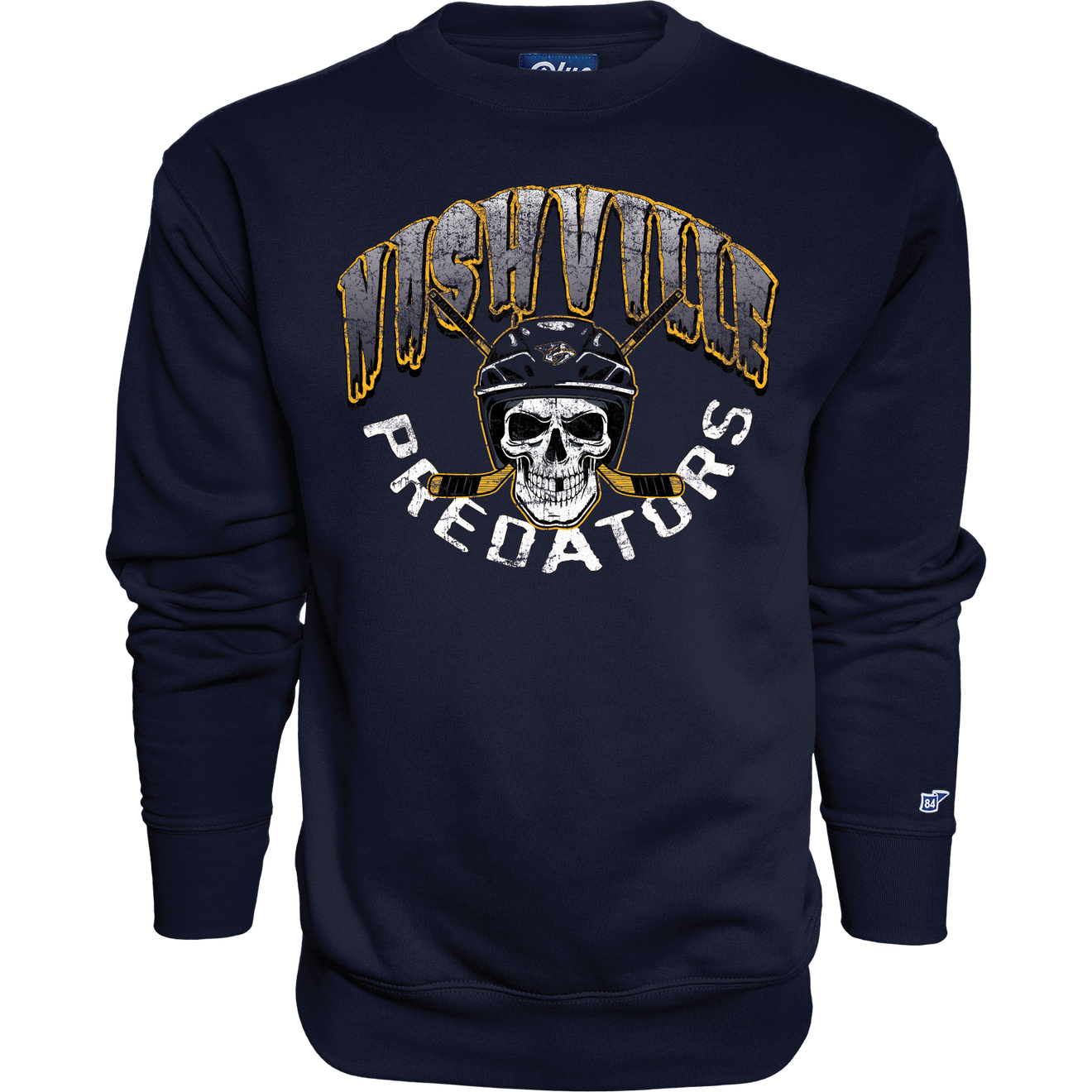 Nashville Predators Blue84 Halloween Spoockey Crew Sweatshirt