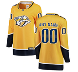 Customizable - Nashville Predators Fanatics Breakaway Women's Jersey Home/Gold