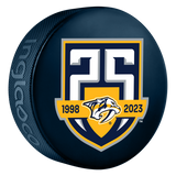 Nashville Predators 25th Anniversary Pucks