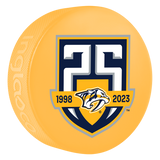 Nashville Predators 25th Anniversary Pucks