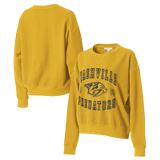 Nashville Predators Erin Andrews Womens Rib Knit Long Sleeve Shirt