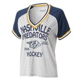 Nashville Predators Tee-Wmm EA Raglan