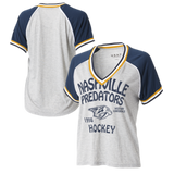 Nashville Predators Tee-Wmm EA Raglan