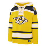 Nashville Predators 47Brand Mens Gold Superior Lace Hoodie