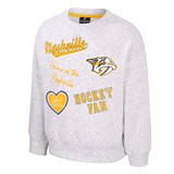 Nashville Predators Colosseum Youth Coco Crew Sweatshirt