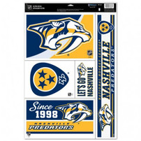 Nashville Predators Wincraft 11x17 Multi-Use 5 Decal Pack