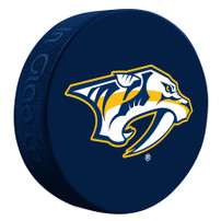 Nashville Predators Pred Head Navy Puck