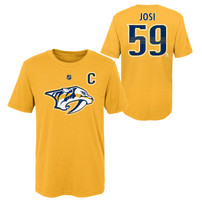 Nashville Predators Outerstuff Youth Roman Josi Name and Number T-Shirt