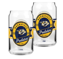 Nashville Predators 16oz Nostalgia Can Glass