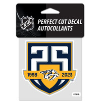 Nashville Predators 25th Anniversary 6" Decal