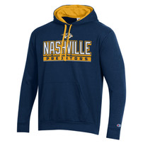 Nashville Predators Sweatshirt-Champion Navy Hood