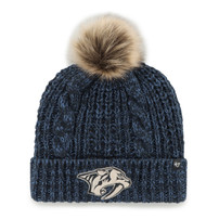 Nashville Predators Womens Meeko Navy Knit Hat