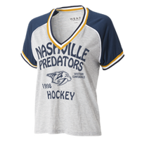 Nashville Predators Tee-Wmm EA Raglan