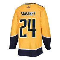 Nashville Predators Adidas Authentic Spencer Stastney Jersey Home/Gold