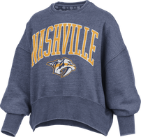 Nashville Predators Pressbox Womens Zealand Crew Sweatshirt