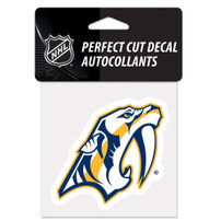 Nashville Predators Decal Pred Head 4x4