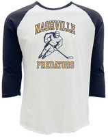 Nashville Predators Tee-Edgeless Raglan
