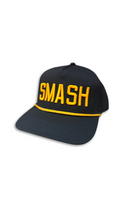 Nashville Predators Hat-SMASH Nvy/Gold Rope