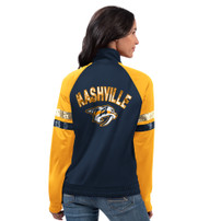 Nashville Predators W Wishbone Sequin Track Jacket
