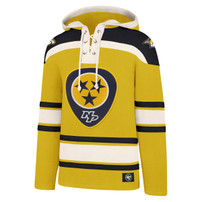 Nashville Predators Sweatshirt-47B Gold Pick Lace Hood