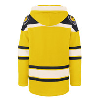 Nashville Predators '47 Brand Gold Superior Lace Hoodie