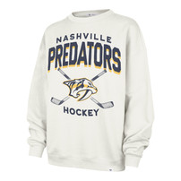 Nashville Predators 47Brand Womens Archcloud Crew Sweatshirt