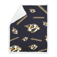Nashville Predators LogoBrands Sherpa Blanket 50x60