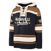 Nashville Predators 47Brand MENS Block Lace Hoodie