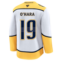 NASHVILLE PREDATORS FANATICS COLE O'HARA ROAD WHITE JERSEY