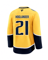 Nashville Predators Fanatics NILS HOGLANDER Home GOLD PREMIUM JERSEY