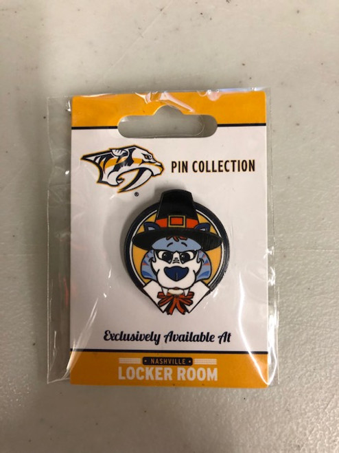 Nashville Predators JF Sports Gnash Thanksgiving Lapel Pin