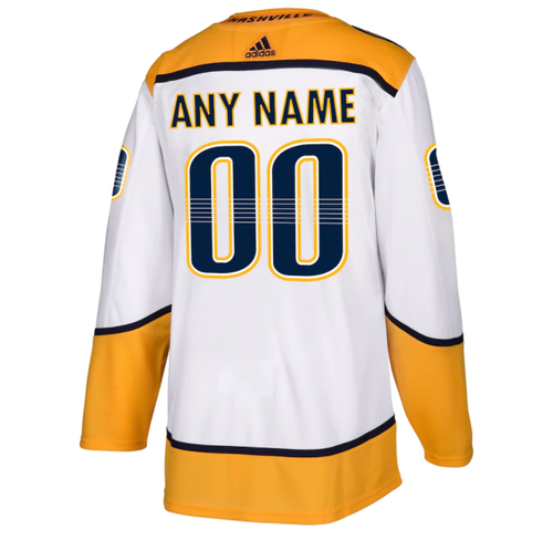 Nashville Predators Adidas Authentic Jersey Road/White