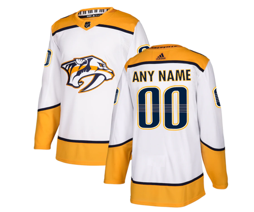 Nashville Predators adidas NHL Men's adizero Road White Jersey (46/Small)