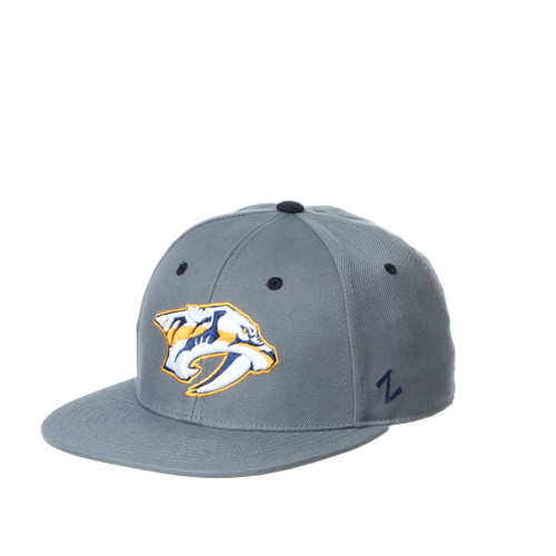 Nashville Predators Hat-Fitted Grey Pred Head