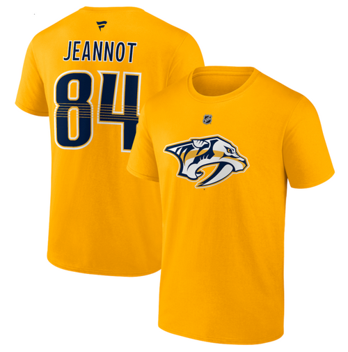 Nashville Predators Fanatics Tanner Jeannot Player Name & Number T-Shirt