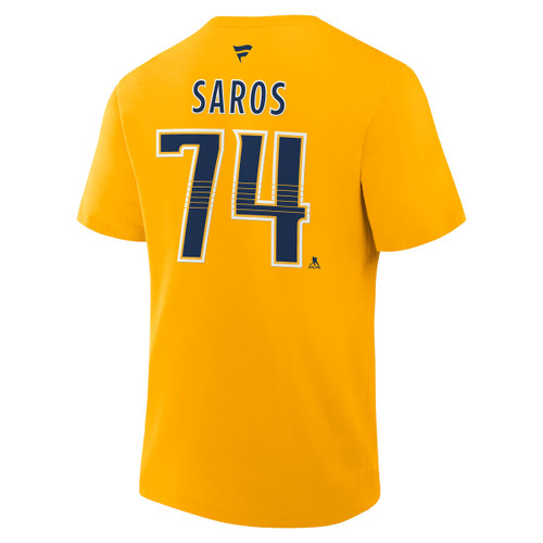 Nashville Predators Fanatics ROMAN JOSI NAME & NUMBER T-SHIRT