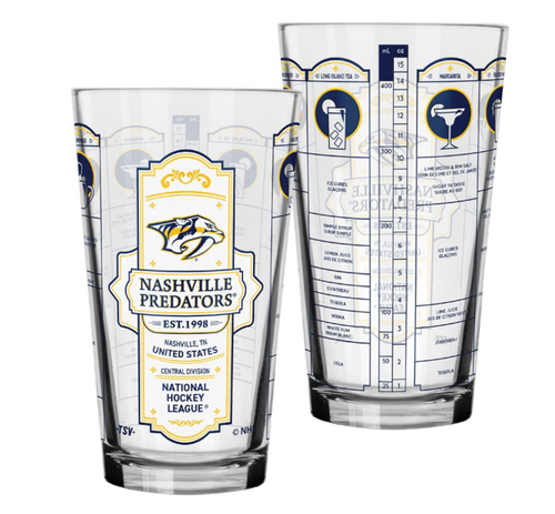 Nashville Predators 16oz Bartender Mixing Glass