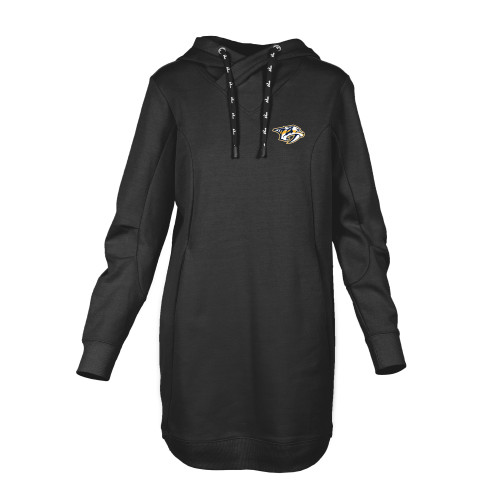 Nashville Predators Sweatshirt-Wmn Dress Hood Black