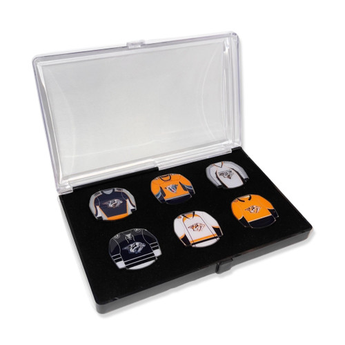 Nashville Predators Collectors Jersey Pin Set