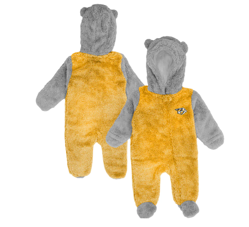 Nashville Predators Newborn Teddy Bunting Fleece Sleeper