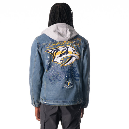 Nashville Predators Jacket-Wmn Denim Hood Wild