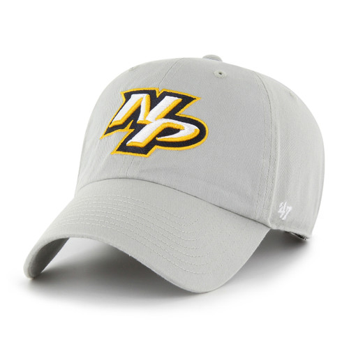 Nashville Predators 47 Brand NP Logo Grey Cleanup Hat