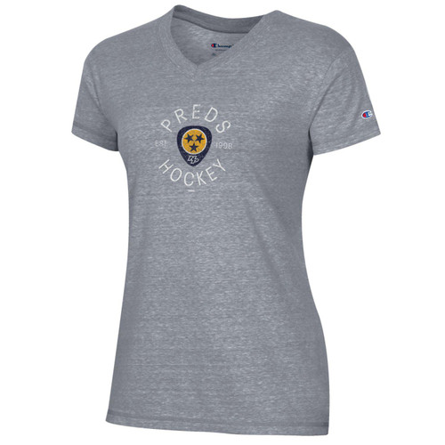 Nashville Predators Tee-Wmn Champion V-Neck