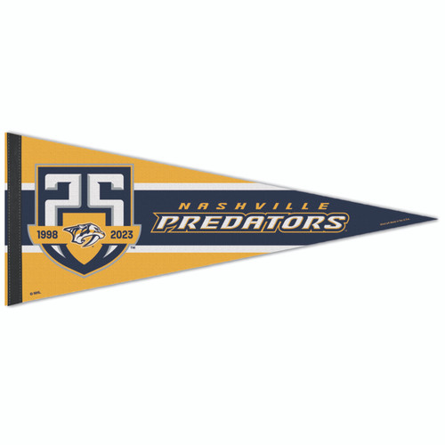 Nashville Predators 25th Anniversary Pennant