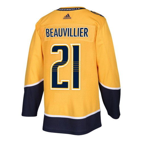 Nashville Predators Adidas Authentic Anthony Beauvillier Jersey Home/Gold