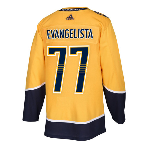 Nashville Predators Adidas Authentic Luke Evangelista Jersey Home/Gold