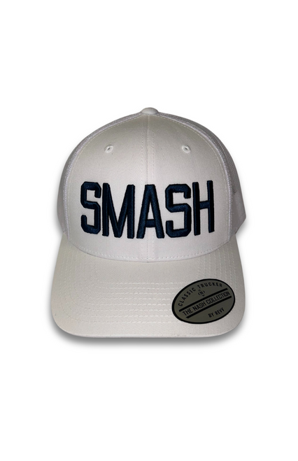 Nashville Predators Hat SMASH White/Navy Trucker